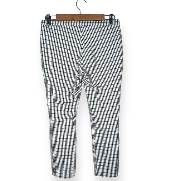 THEORY Classic Skinny Pants Slim Optic Grid Pattern Career Work Contemporary 6 - Picture 5 of 13